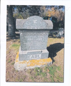 tombstone William Earl Marila Bockus Union Cemetery